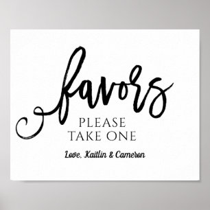 Poster Panneau de Remerciements de Mariage "Prenez-en un"