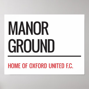 Poster Panneau de rue Manor Ground Stadium