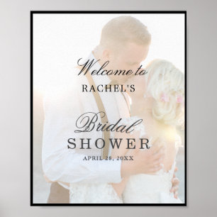 Poster Panneau de salle de mariage élégant avec superposi