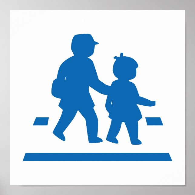 Poster Panneau de signalisation scolaire >> Japonais (Devant)