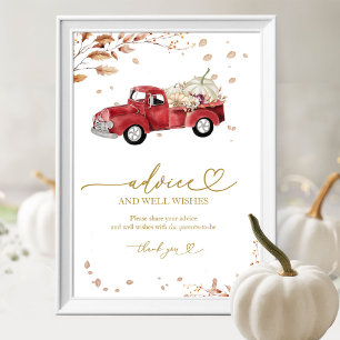 Poster Panneau de Souhaits et Conseils pour Baby Shower C