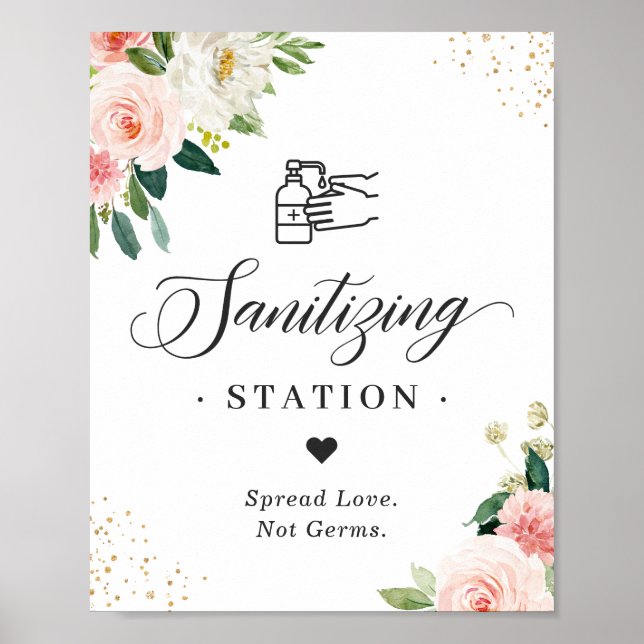 Poster Panneau de station d'assainissement Mariage bleu r (Devant)