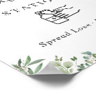 Panneau de station de désinfection Feuillage de eu