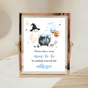 Poster Panneau de station d'enveloppe Blue Ghost Little B