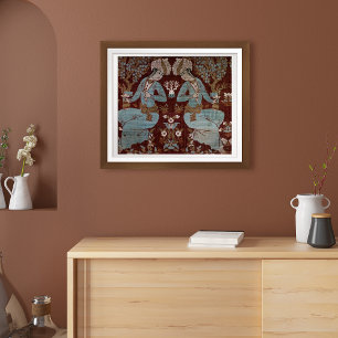 Poster Panneau de style Ispahan, Perse, 17ème siècle (soi