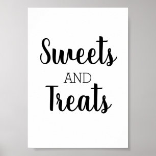 Poster Panneau de table de dessert