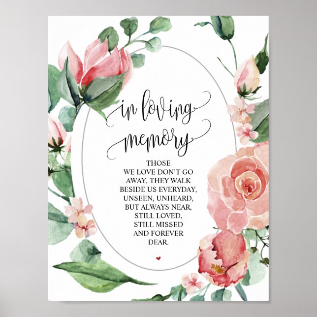 Poster Panneau de table de mariage de printemps avec verd (Devant)