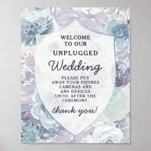 Poster Panneau de table de mariage débranché Annabelle Ch