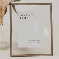 Panneau de table de pâturage minimaliste élégant