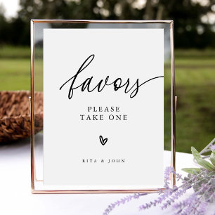 Poster Panneau de table minimaliste moderne Favoriser le 
