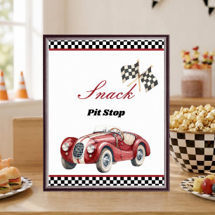 Poster Panneau de table pour 1er anniversaire Snack Pit S