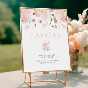Poster Panneau de table pour Baby Shower Baby In Bloom Ro