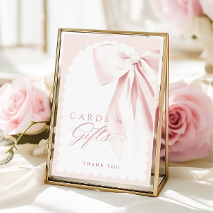 Poster Panneau de table pour cartes et cadeaux de baby sh