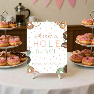 Poster Panneau de table pour la fête de douche de bébé en