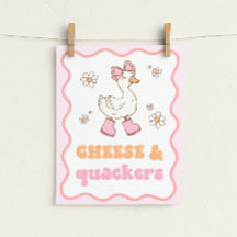 Panneau de table Silly Goose Fromage & Quackers