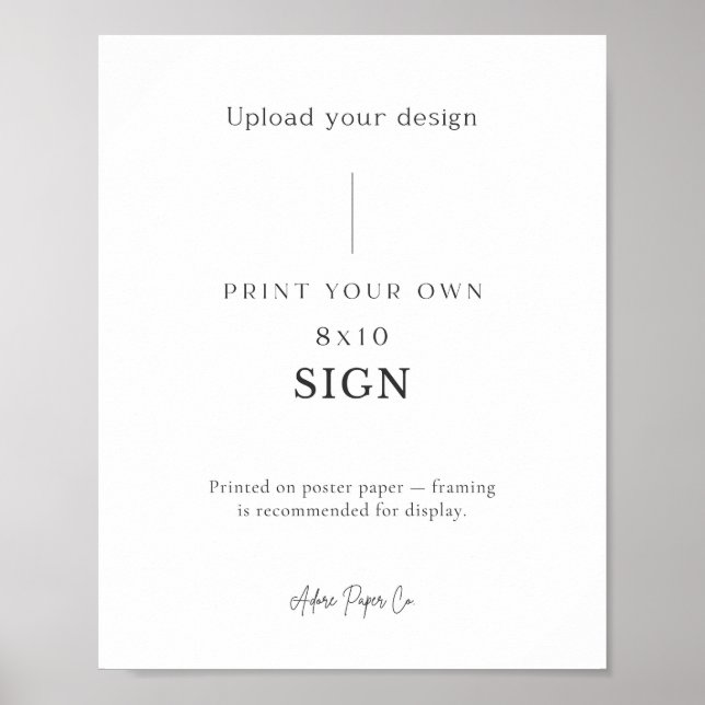 Poster Panneau de table : Téléchargez votre propre (Devant)