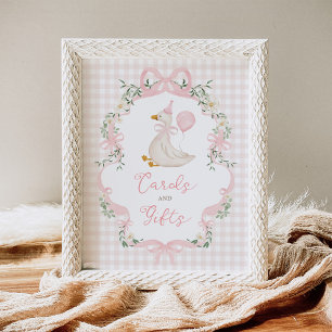 Poster Panneau de table Une Oie Idiote Cartes et Cadeaux