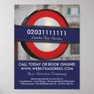 Poster Panneau de Taxi de London City