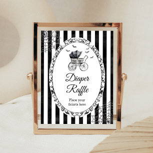Poster Panneau de tirage au sort de couche Halloween Baby