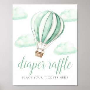Poster Panneau de tirage au sort de couche pour Baby Show