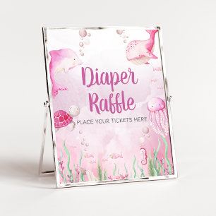 Poster Panneau de tirage au sort de couche pour Baby Show