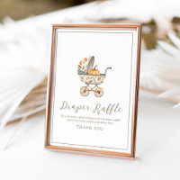 Panneau de trapèze de Baby shower un peu Citrouill