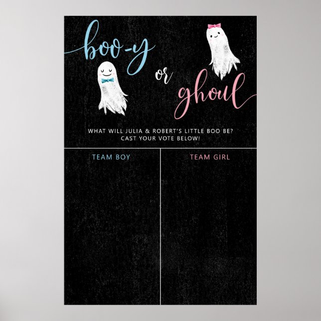 Poster Panneau de vote Halloween Ghost Genre (Devant)