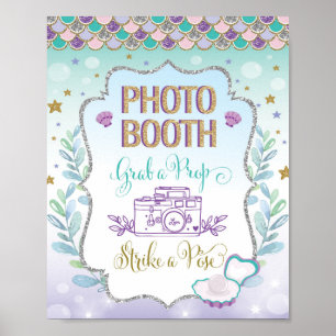 Poster Panneau décoratif pour cabine de selfie de sirène