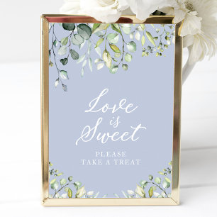 Poster Panneau d'eucalyptus verdure mignonne L'amour est
