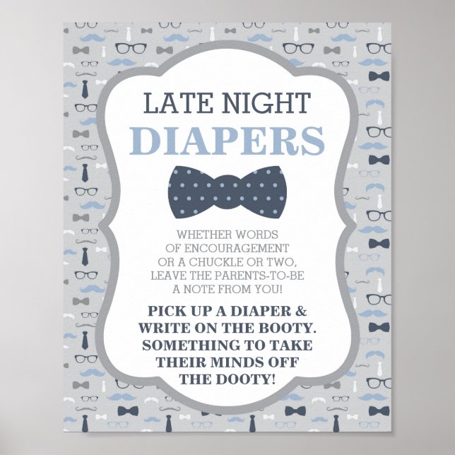 Poster Panneau Diapositives de nuit, Cravate de la cale,  (Devant)