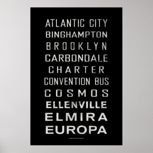 Poster Panneau du métro Vintage BCL : Atlantic City