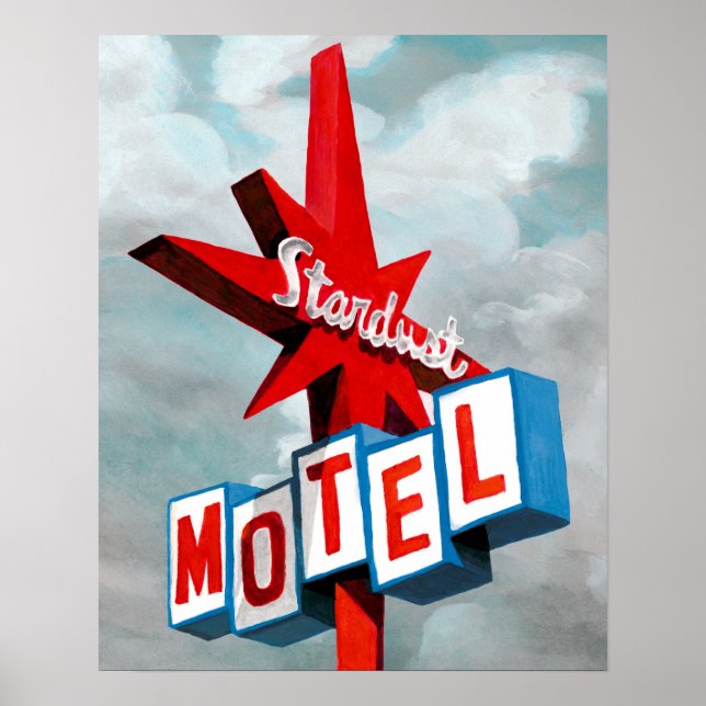 Poster Panneau du Motel Stardust (Devant)