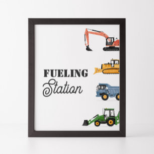 Poster Panneau du poste d'alimentation d'anniversaire du 