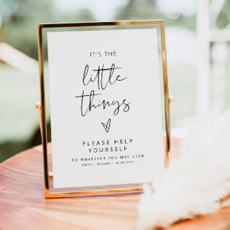 Poster Panneau Élégant minimaliste Mariage Salle de bain