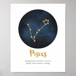 Poster Panneau étoile Pisces