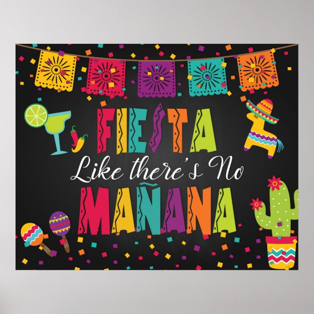 Poster Panneau Fête comme s'il n'y avait pas de lendemain (Devant)