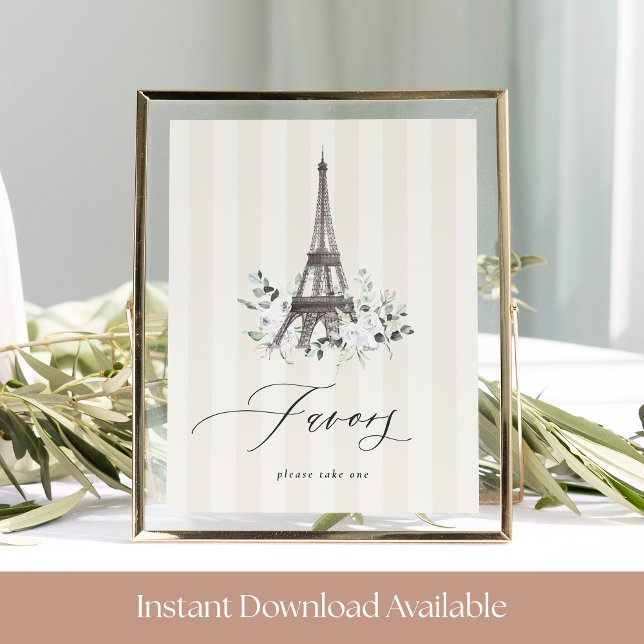 Poster Panneau Fête des mariées Fleur Paris Favoriser la  (Créateur téléchargé)