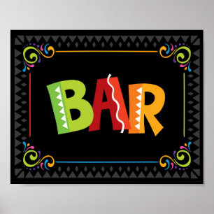 Poster Panneau Fiesta BAR Party