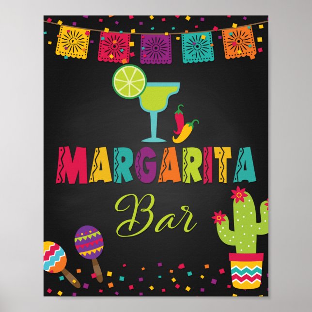 Poster Panneau Fiesta Margarita Bar (Devant)