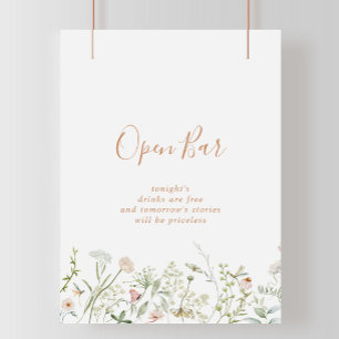 Poster Panneau Fleur sauvage Mariage du jardin d'automne