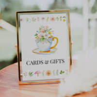 Panneau Fleur sauvage Whimsical Tea Time Cartes et