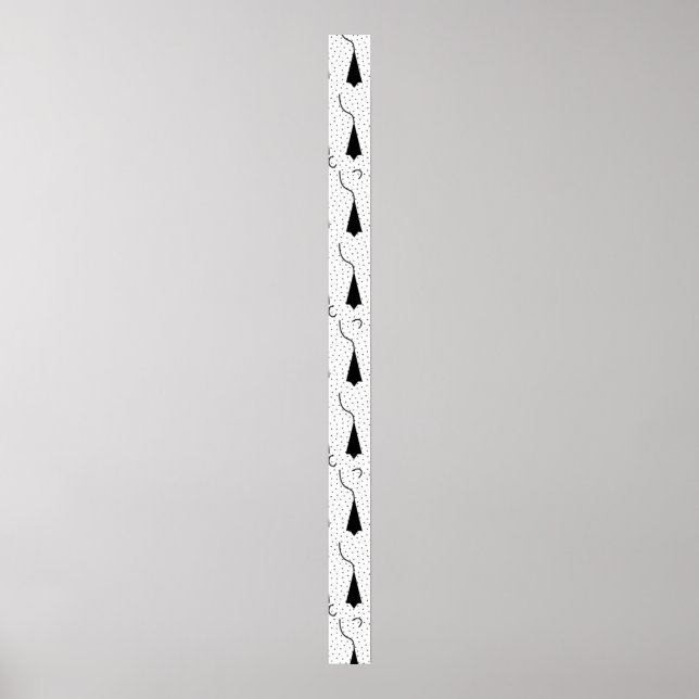 Poster Panneau horizontal du piédestal gris caille (Devant)