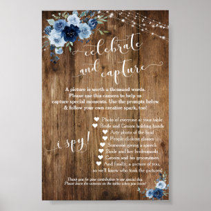 Poster Panneau Instructions pour la caméra jetable en ble