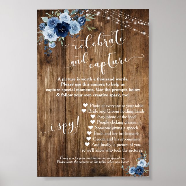 Poster Panneau Instructions pour la caméra jetable en ble (Devant)