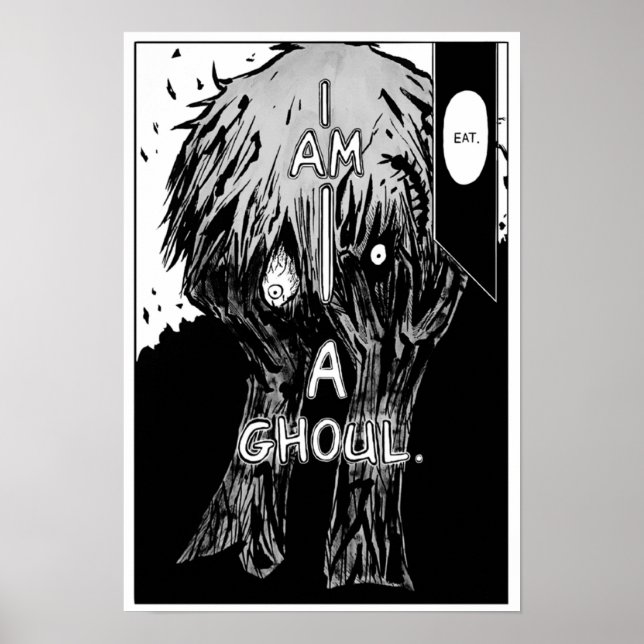 Poster Panneau Kaneki Tokyo Ghoul Manga (Devant)