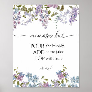Poster Panneau Lavande et Lilacs Mimosa