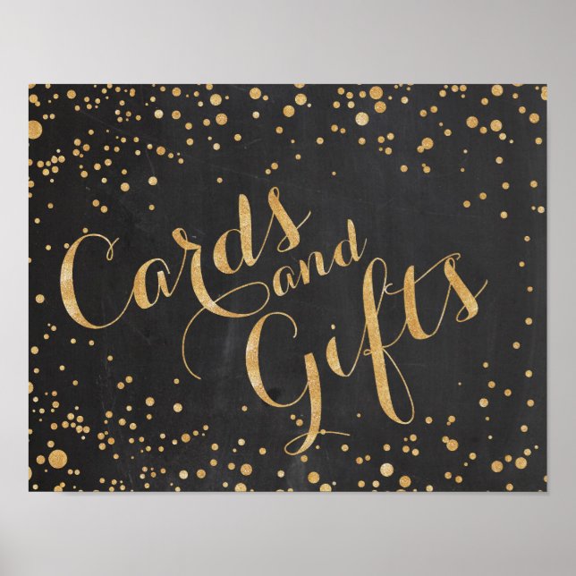 Poster Panneau Mariage Cartes et Cadeaux (Devant)