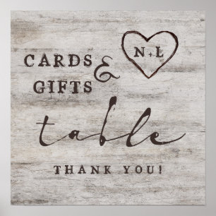 Poster Panneau Mariage Cartes et Cadeaux Fraternels sculp