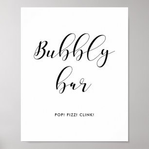 Poster Panneau mariage de barre de bulles