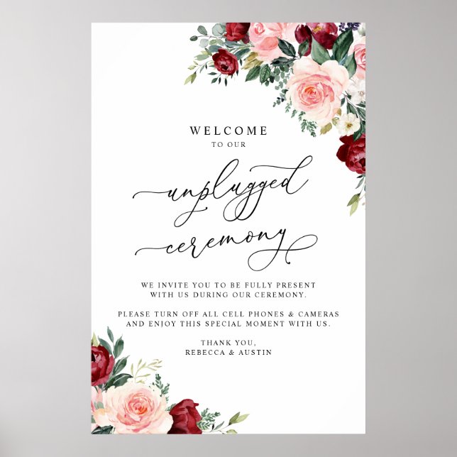 Poster Panneau Mariage de la cérémonie de débranchement d (Devant)